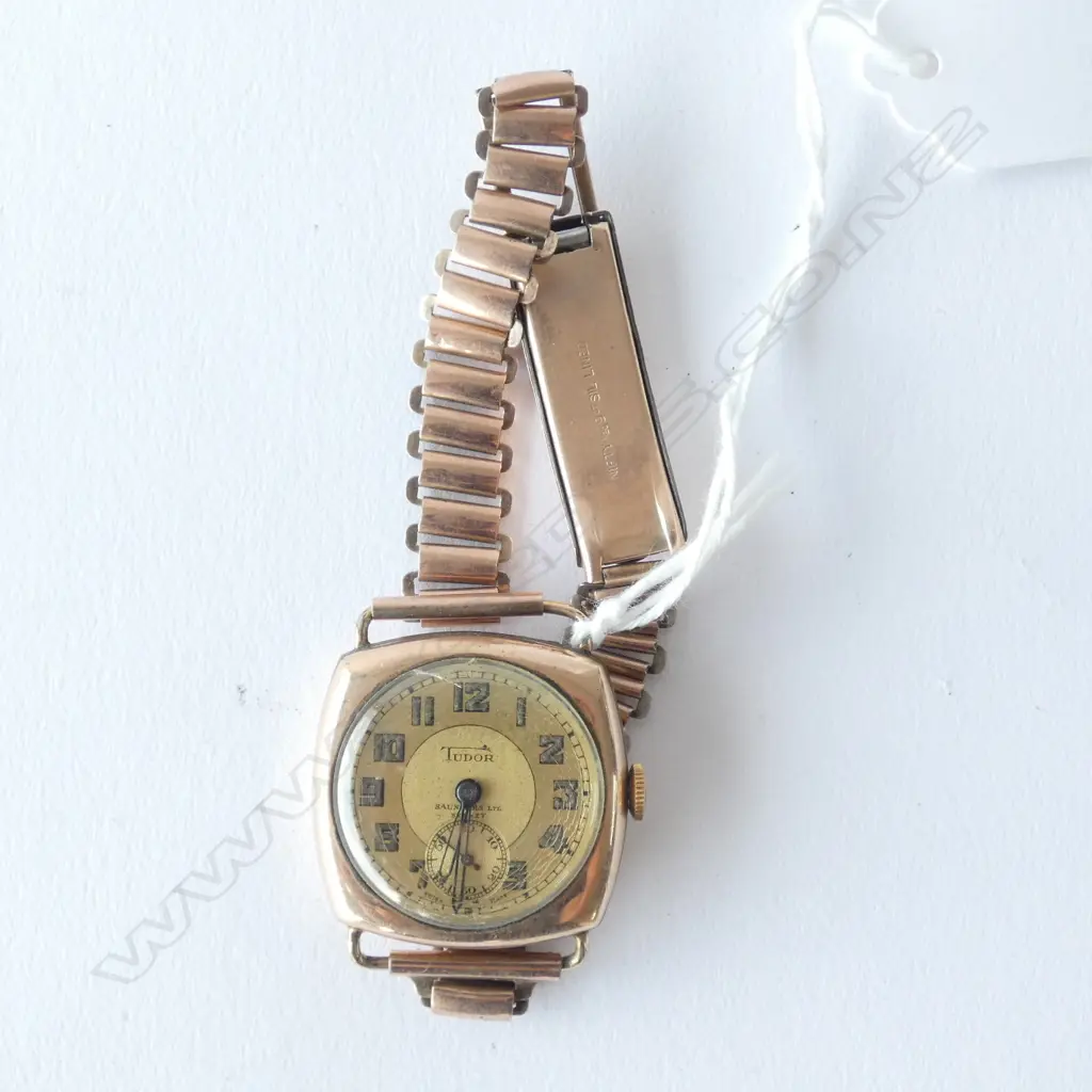 Mens Tudor 1940's Gold Filled, windup, working Image 1++