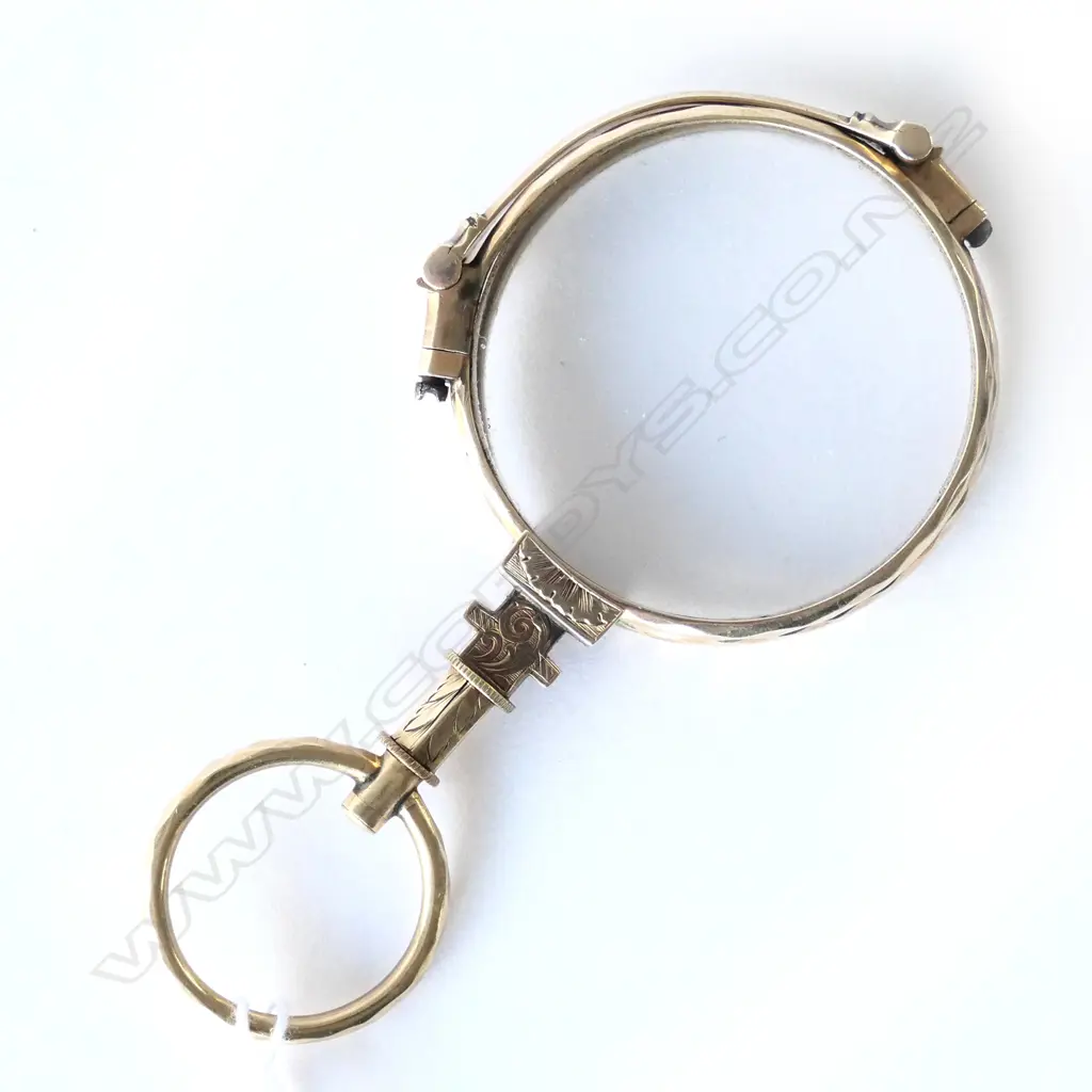 PR GOLD? 19THC FOLDING PINCE NEZ  Image 1++