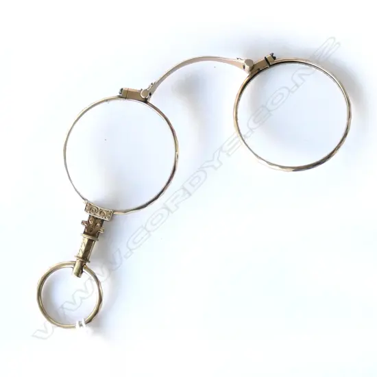 PR GOLD? 19THC FOLDING PINCE NEZ 