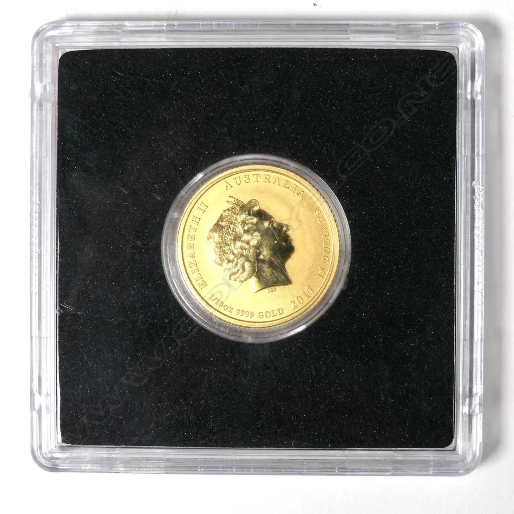 AUSTRALIAN 2017 1/10oz 9999 FINE GOLD COIN ROOSTER Image 1++