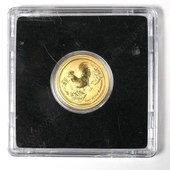 AUSTRALIAN 2017 1/10oz 9999 FINE GOLD COIN ROOSTER