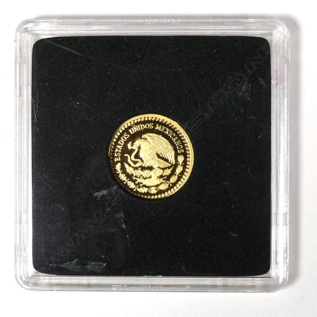 MEXICAN 1/10oz .999 GOLD COIN 2017 PROOF Image 1++