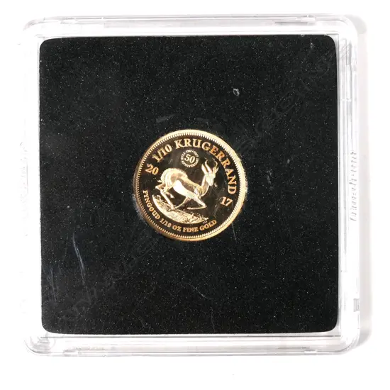 SOUTH AFRICAN 2017 1/0oz FINE GOLD PROOF COIN