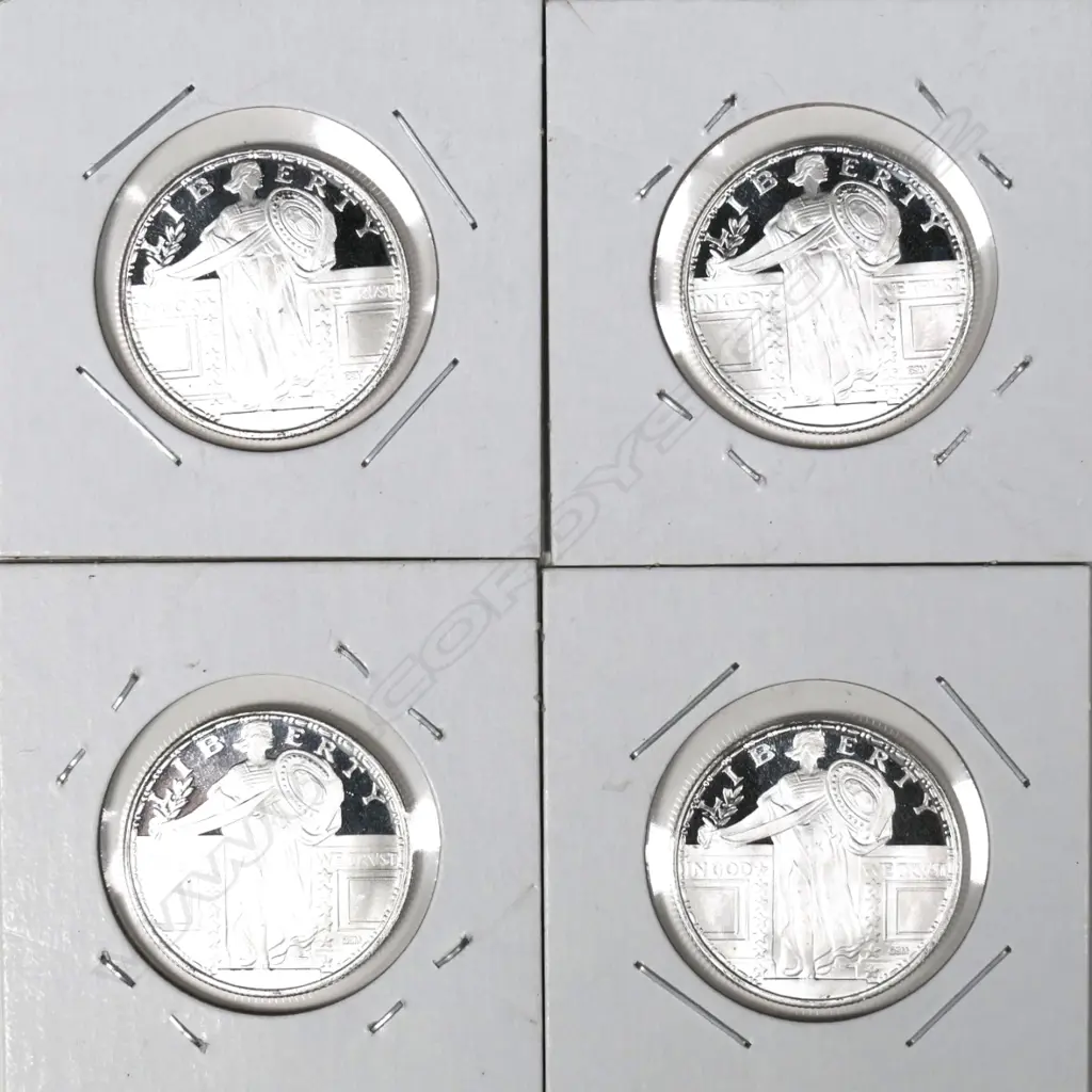 4X 1/4oz AMERICAN SILVER 'LIBERTY' COINS Image 1++