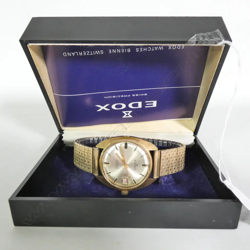 MENS EDOX WATCH & BOX  Image 1++