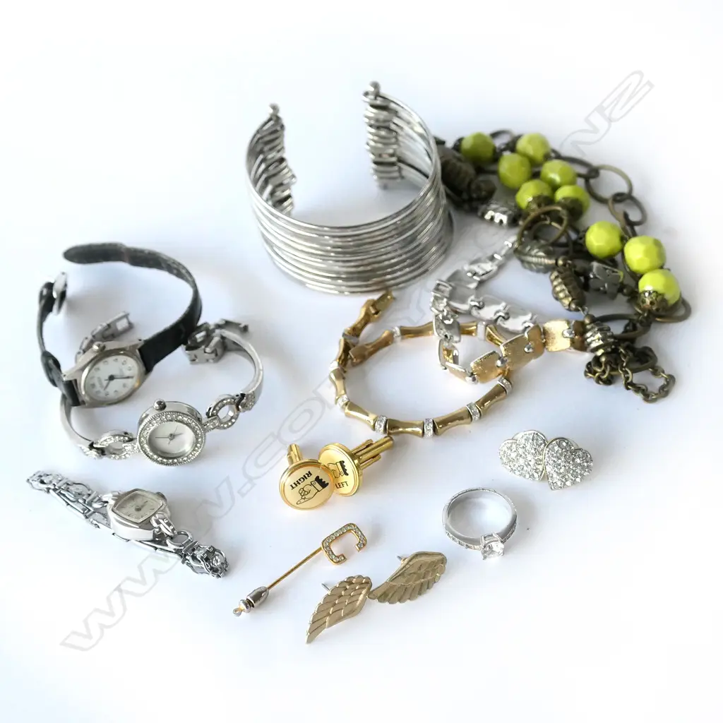 ASST. COSTUME JEWELLERY + WATCHES Image 1++