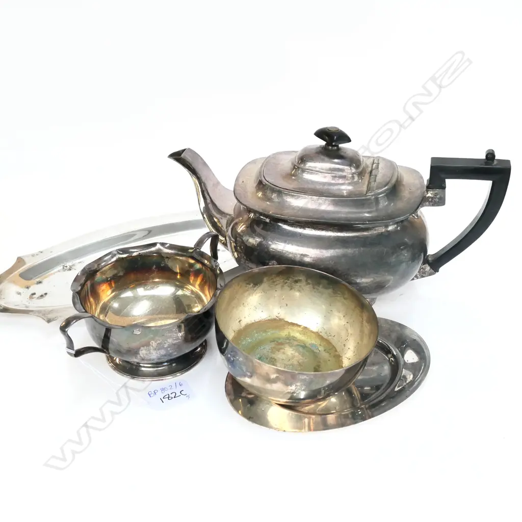 5 PCES EPNS INCL. TEAPOT Image 1++