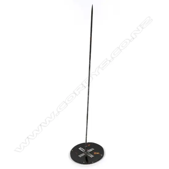 An Edwardian silver and tortoiseshell hatpin