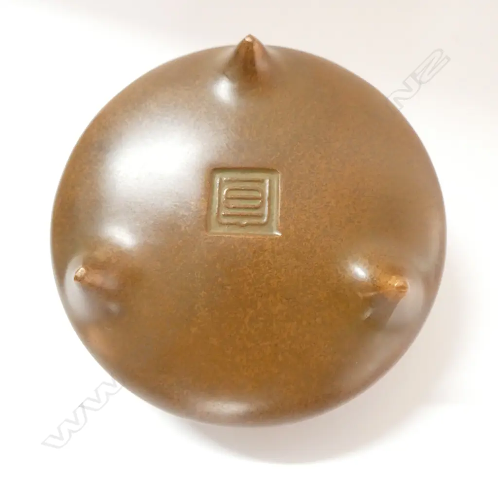 CHINESE BRONZE CENSOR 130MM DIA Image 1++