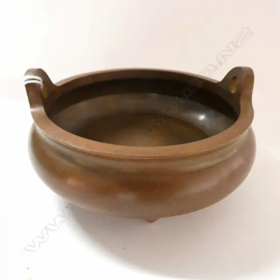 CHINESE BRONZE CENSOR 130MM DIA