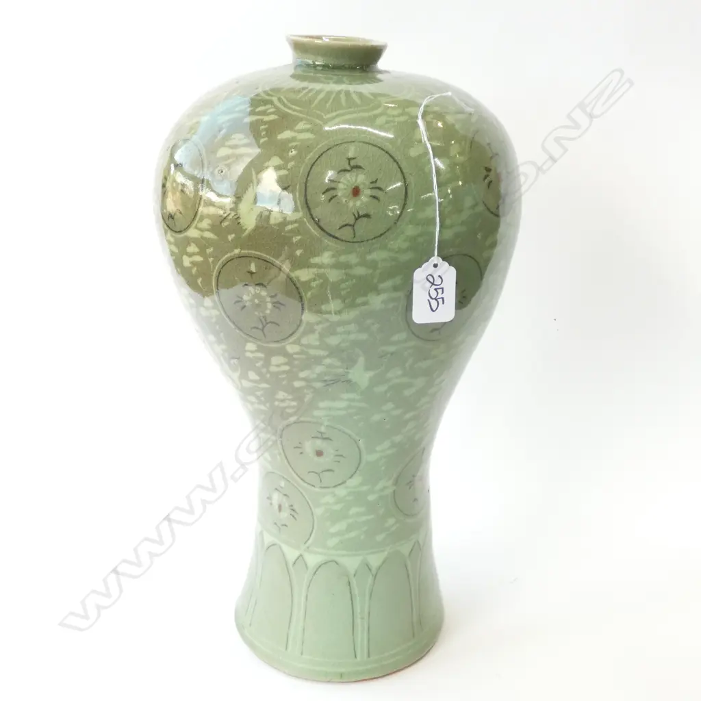 LGE VINTAGE THAI CELADON VASE H.400mm... Image 1++