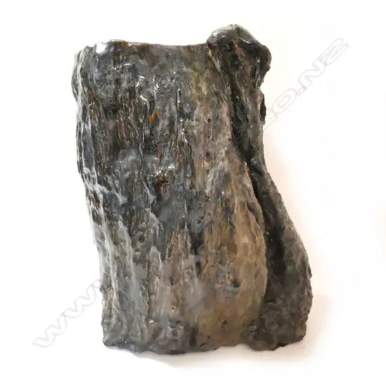 ORIENTAL POTTERY TREE STUMP FLOOR VASE 310MM H