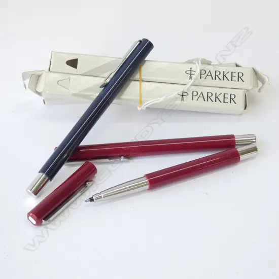 3 PARKER ROLLER BALL PENS NEW IN BOX