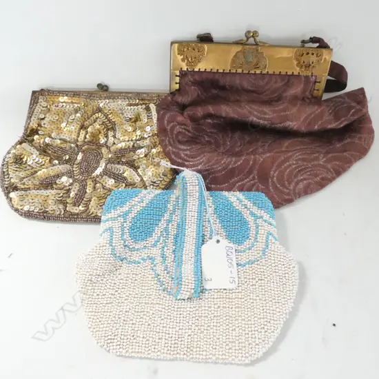THREE VINTAGE PURSES