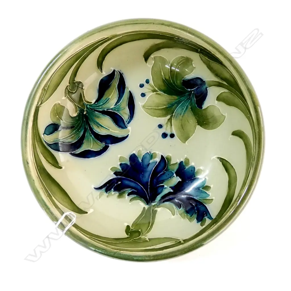 WILLIAM MOORCROFT FLORIAN PATTERN BOWL A.F. Dia.145mm #19453 Image 1++