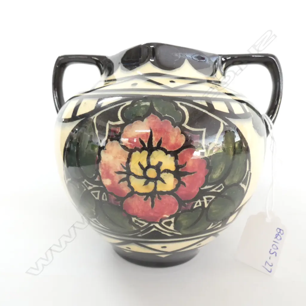 T.F & S. PHOENIX 2 HANDLED VASE, H. 245MM Image 1++