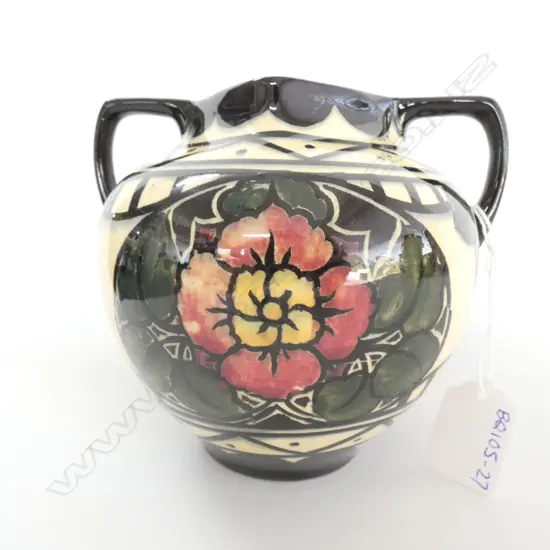 T.F & S. PHOENIX 2 HANDLED VASE, H. 245MM