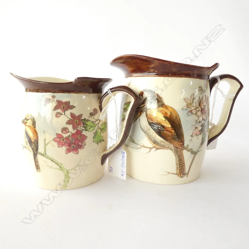 PAIR ROYAL DOULTON KOOKABURRA JUGS 1 A/F H. 120MM Image 1++