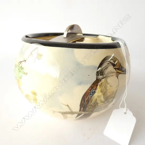 ROYAL DOULTON KOOKABURRA TOBACCO JAR W. 160MM