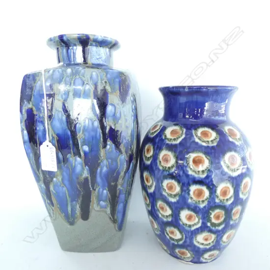 2 CERAMIC VASES; 1 FESTERSEN H. 240MM