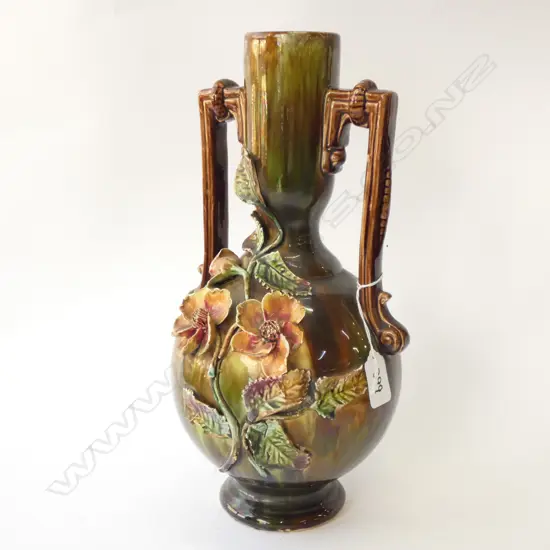MAJOLICA VASE H. 340MM AF