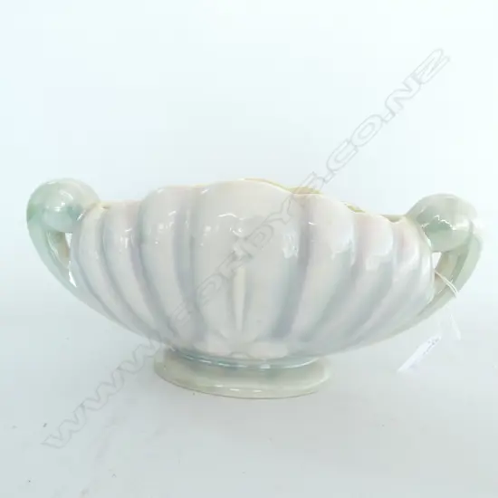 TITIAN POTTERY LUSTRE MANTLE VASE, L. 270MM