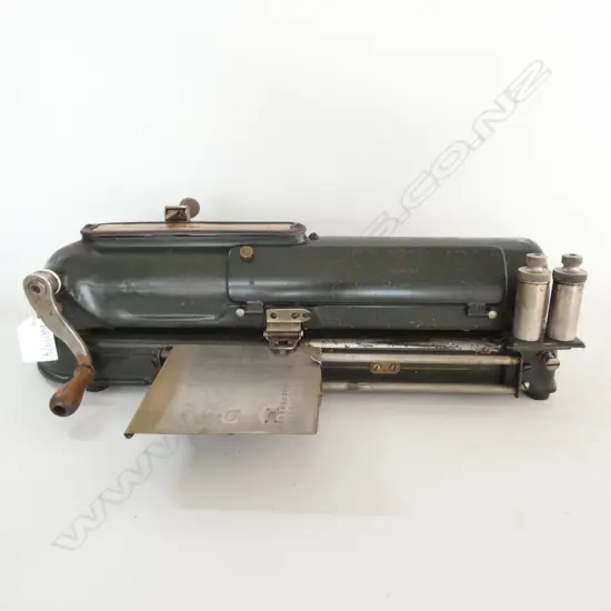 ANTIQUE TODD 'PROTECTOGRAPH' CHEQUE WRITER L. 420MM