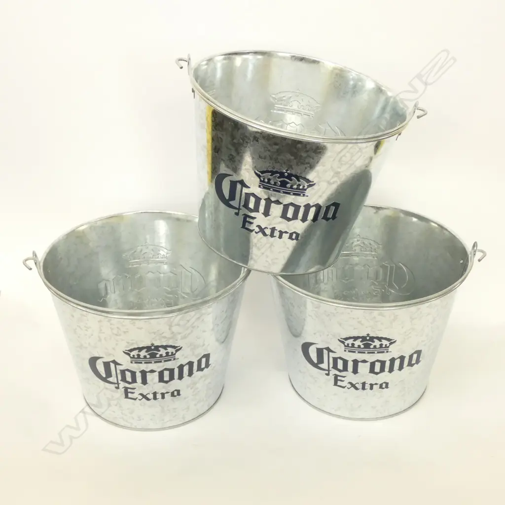 3 CORONA BEER BUCKETS H. 190MM Image 1++