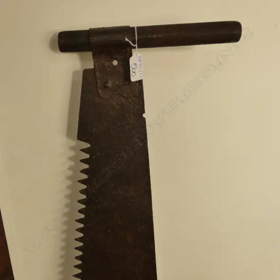 VINTAGE 2 MAN CROSSCUT SAW L. 1420MM HANDLE AF