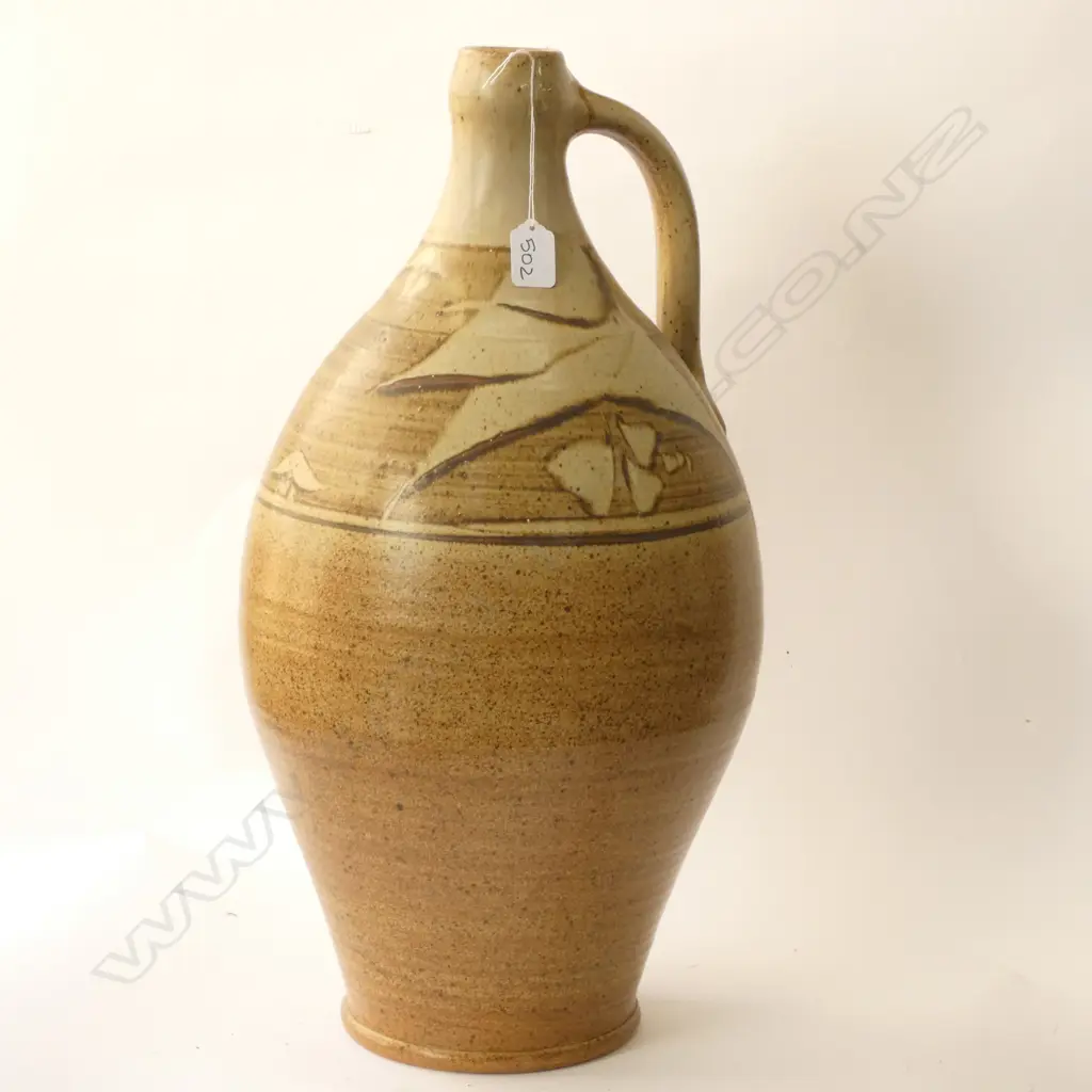 WAYNE PORTEOUS LARGE NZ POTTERY FLOOR POT Image 1++