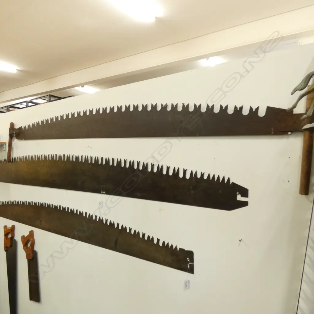 6FT OLD M-TOOTH 2 MAN SAW Image 1++
