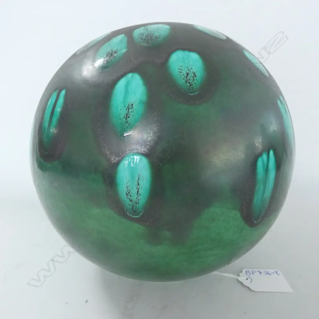 WEST GERMAN(?) POTTERY DECORATIVE ORB H. 190MM Image 1++