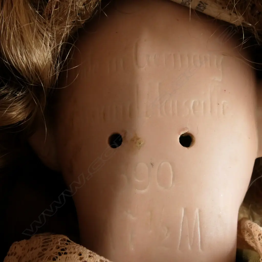 TWO ANTIQUE WEST GERMAN COMPOSITE PORCELAIN DOLLS SHOE MISSING Image 1++