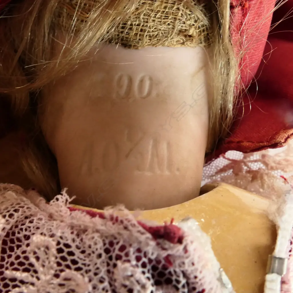 TWO ANTIQUE WEST GERMAN COMPOSITE PORCELAIN DOLLS SHOE MISSING Image 1++