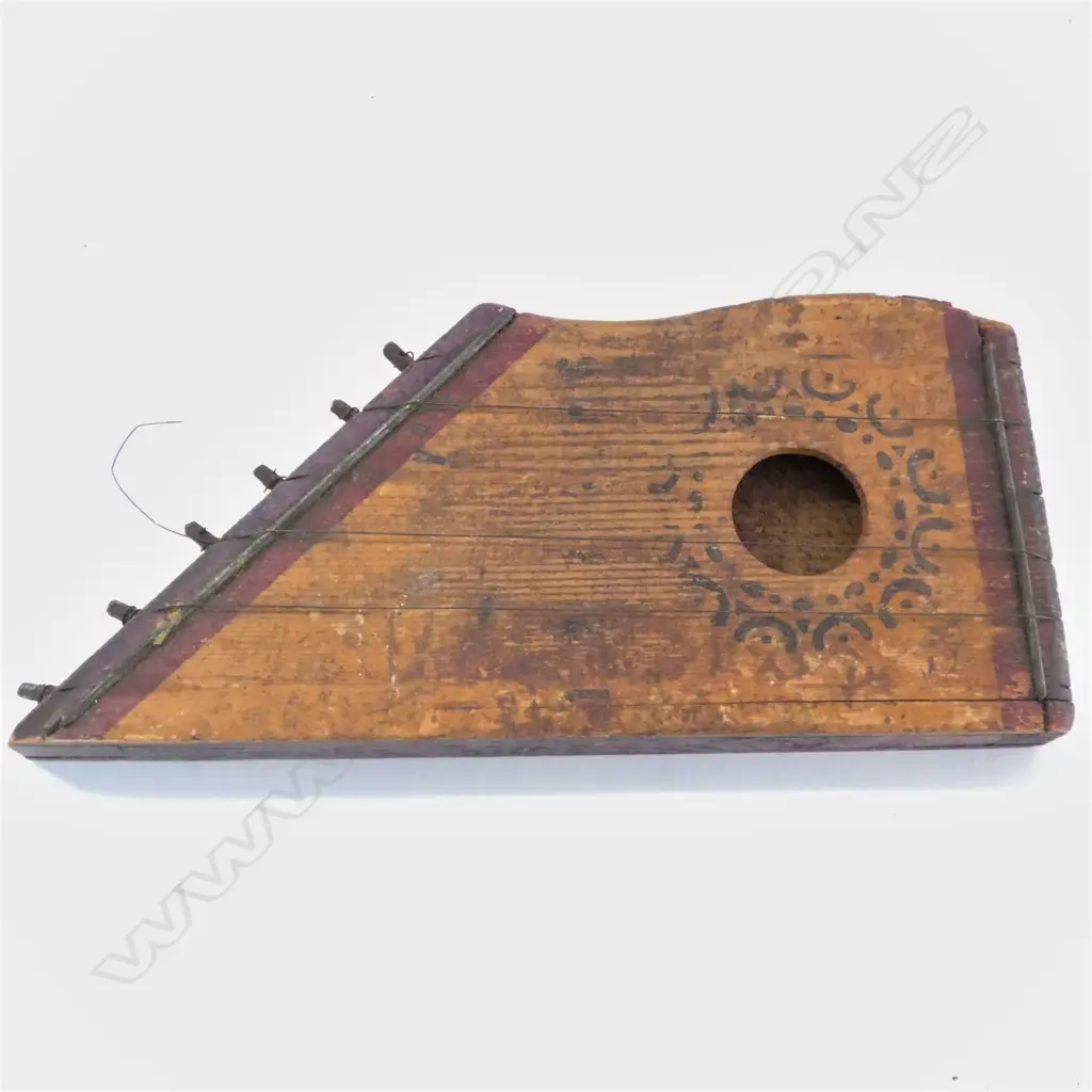 VINTAGE ZITHER HAND HARP, L. 236MM Image 1++