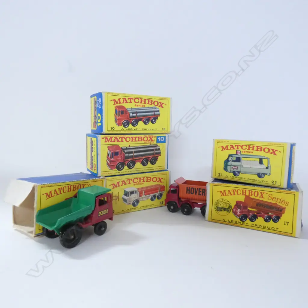 SIX MATCHBOX DIE CAST MODEL TRUCKS Image 1++