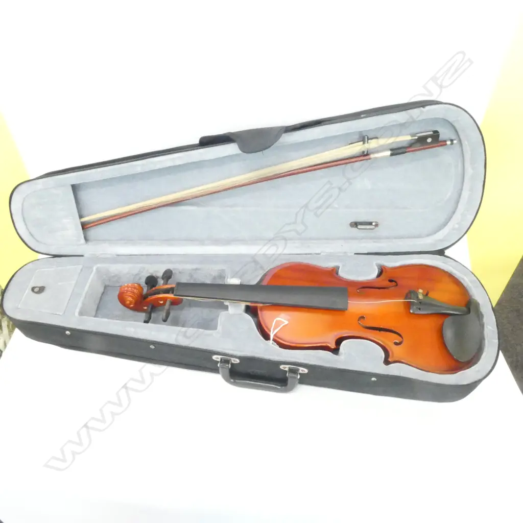 VIOLIN WITH BOW IN CASE Image 1++
