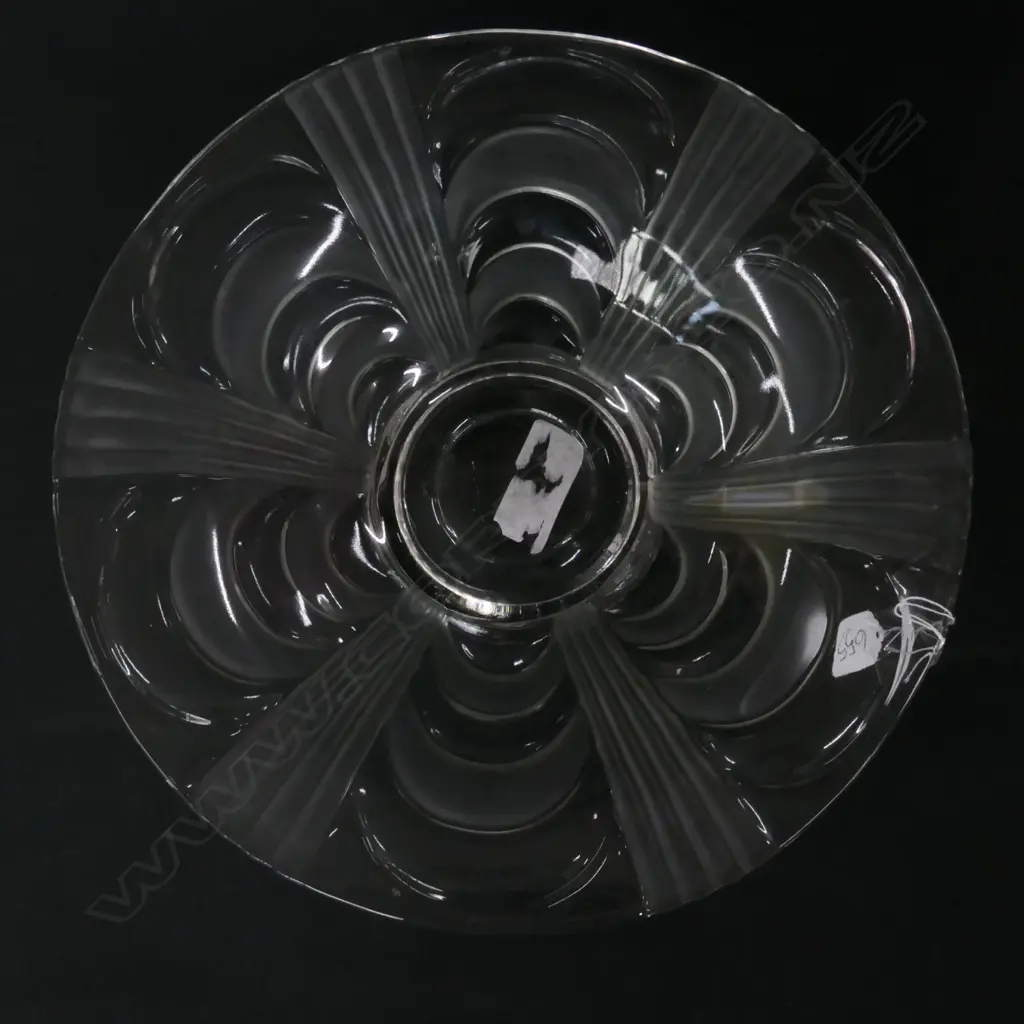 ART DECO STYLE GLASS BOWL, W. 325MM Image 1++