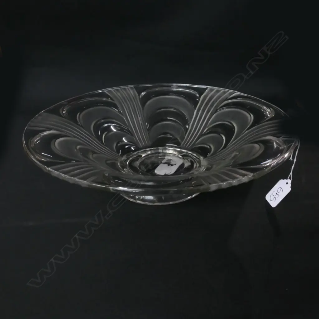 ART DECO STYLE GLASS BOWL, W. 325MM Image 1++