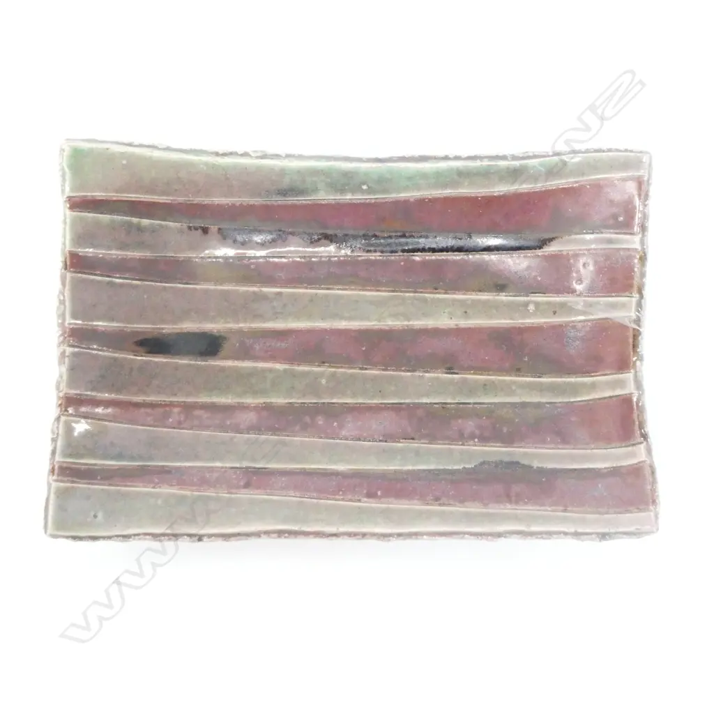 JAPANESE STUDIO POTTERY DISH L300MM Image 1++