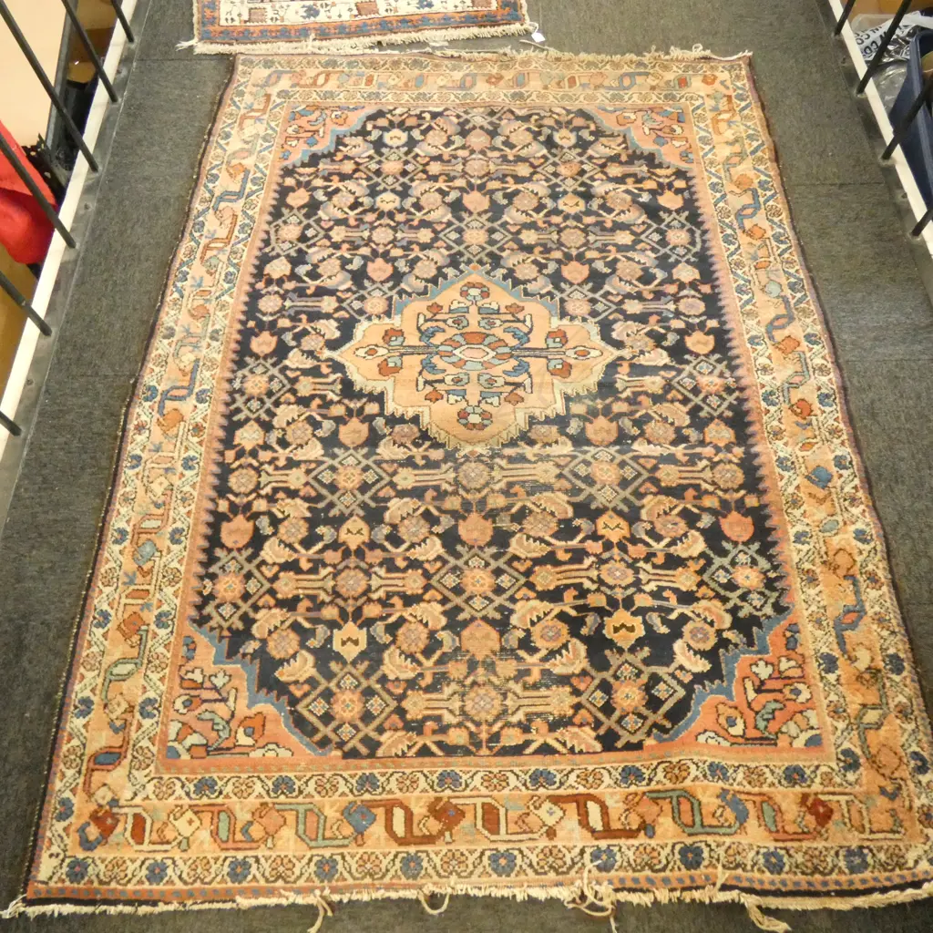 SEMI ANTIQUE PERSIAN H/KNOTTED RUG L1900MM W1300MM* Image 1++