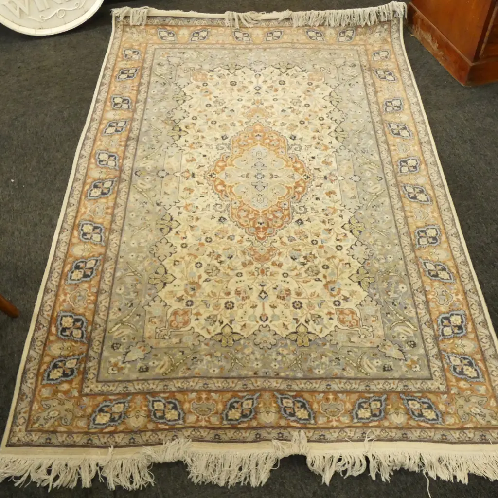 WOOL ON COTTON RUG 1245 X 1930MM Image 1++