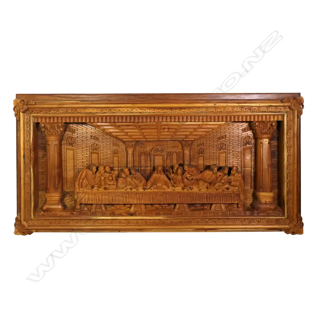 A good large and fine carving of The Last Supper Image 1++