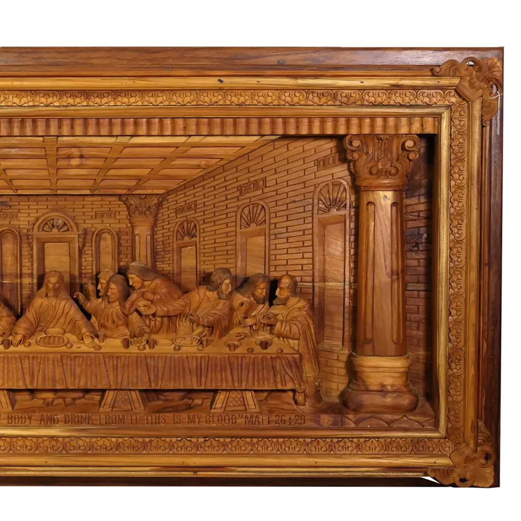 A good large and fine carving of The Last Supper Image 1++