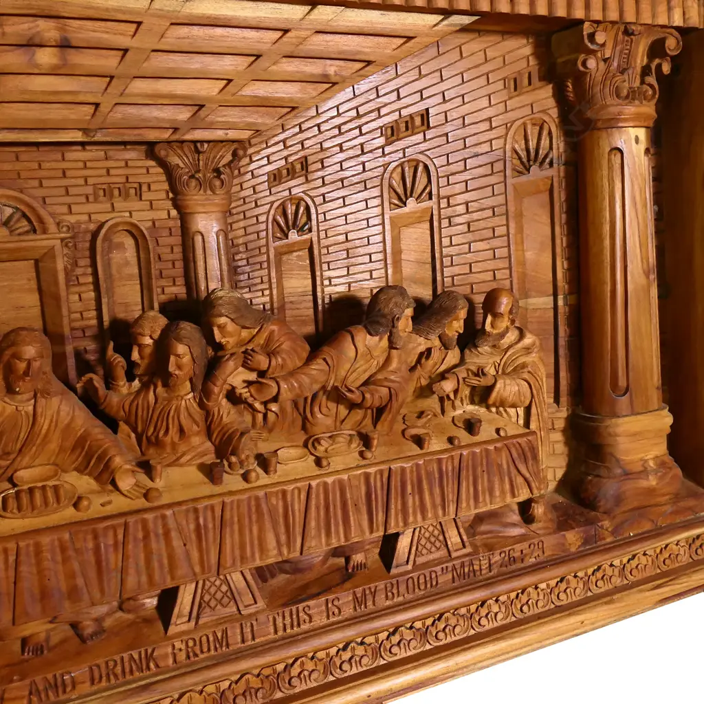A good large and fine carving of The Last Supper Image 1++