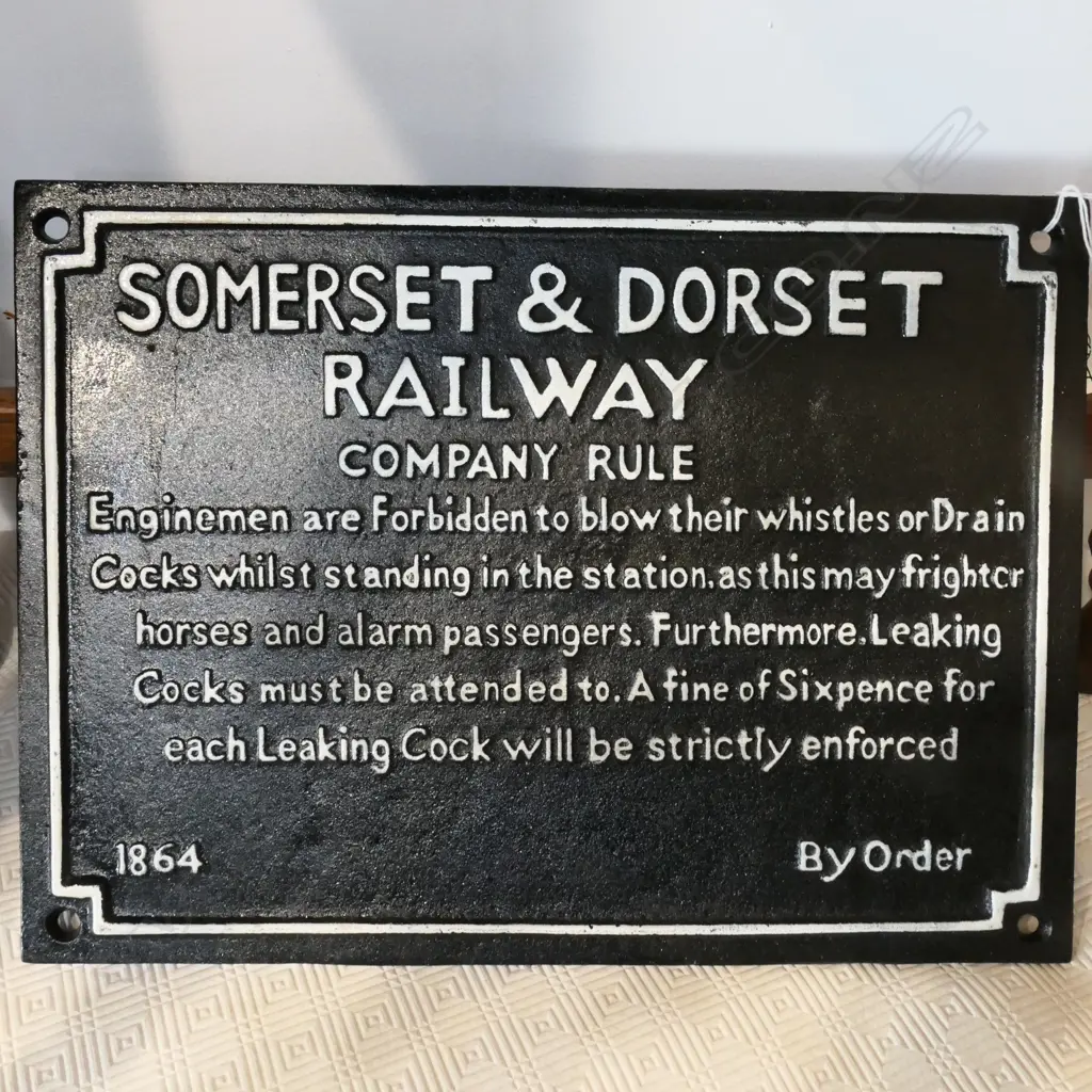 CAST IRON RAILWAY SIGN W. 400MM Image 1++