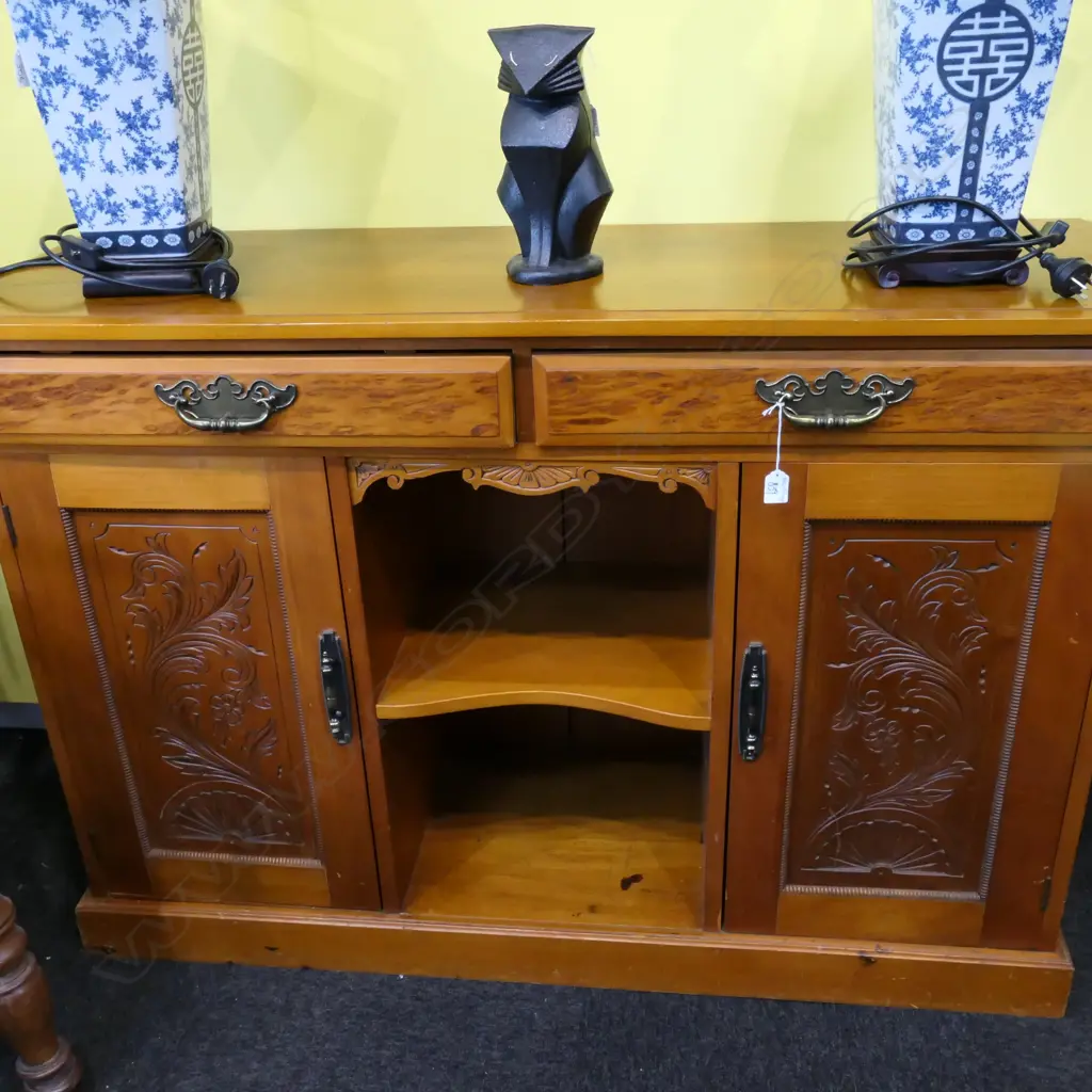 COLONIAL KAURI SIDEBOARD, W. 1365 X 450MM. H. 920MM Image 1++