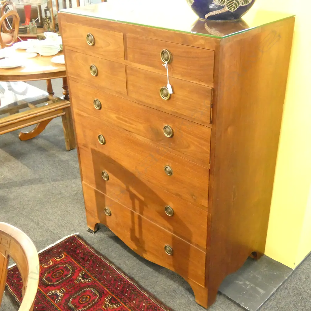 MAHOGANY CHEST OF DRAWERS H. 1230MM Image 1++