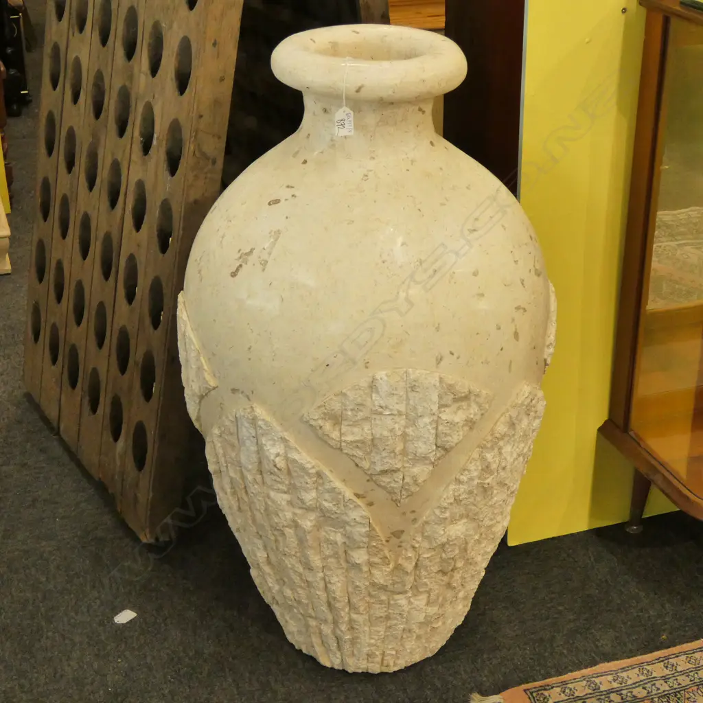 LARGE STONE FLOOR STANDING POT H. 920MM Image 1++