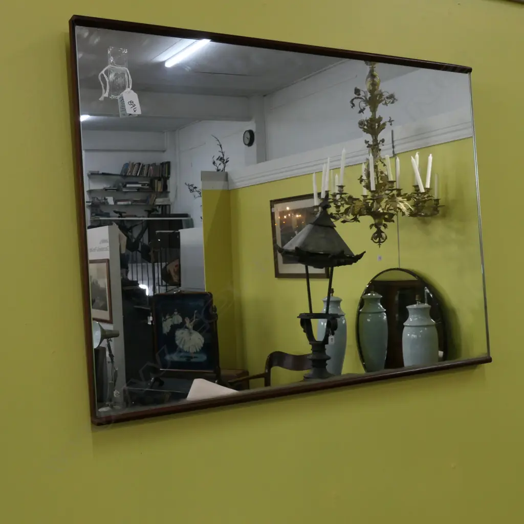 MID CENTURY WALL MIRROR 740 X 545MM Image 1++